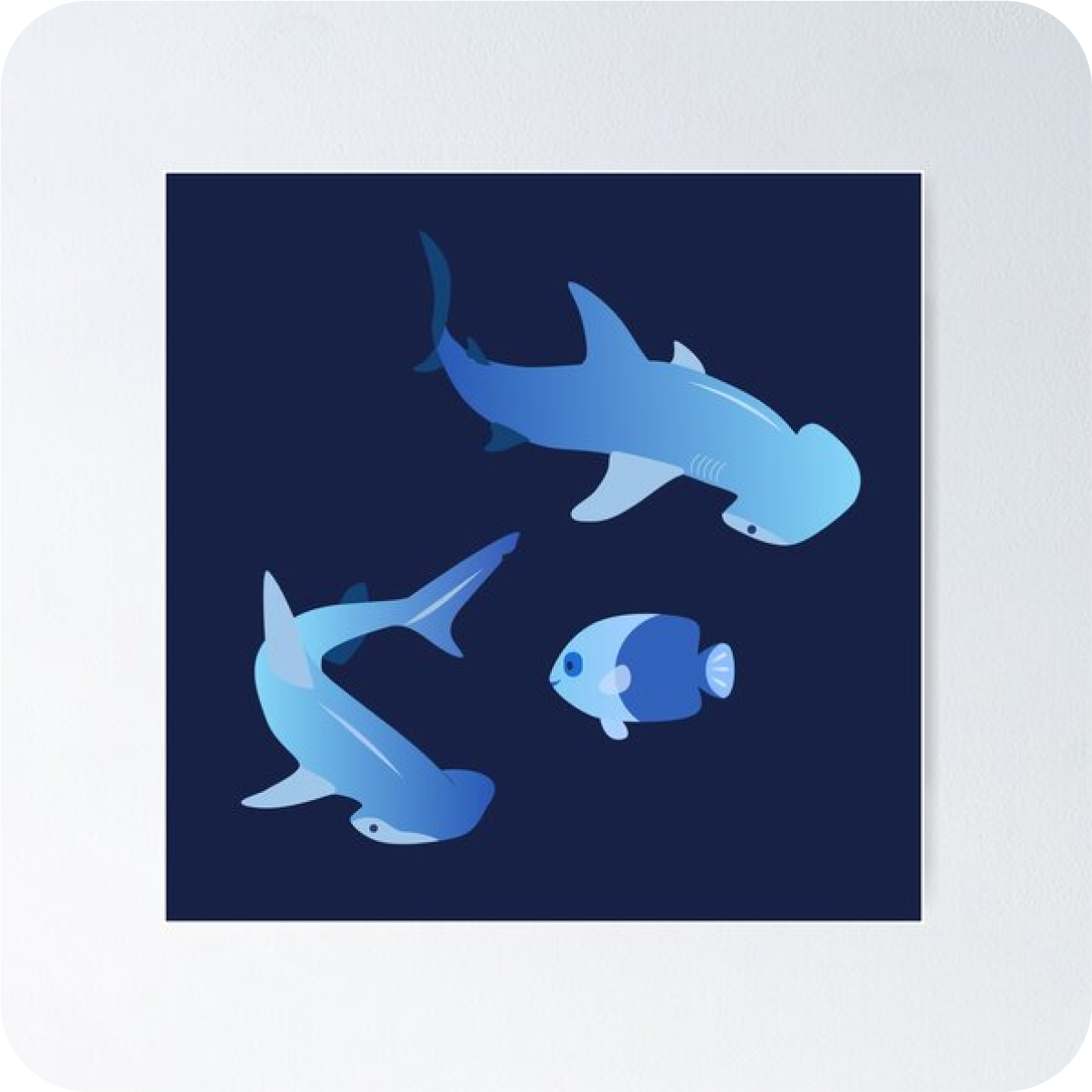 Bonnethead Sharks Wall Print